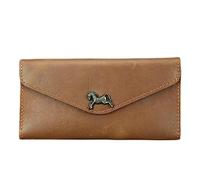 CWLPSL Cartera Tipo sobre para Hombre y Mujer, Tipo Cartera para teléfono móvil, Estilo Retro, Larga, Tipo sobre, Tipo Cartera para Tarjetas (A, 9 x 2 x 17,8 cm)