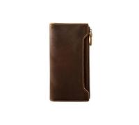 CWLPSL Carteras Carteras de Cuero Carteras Plegables para Hombre Carteras largas para Hombre (A, Talla