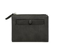 CWLPSL Carteras de Cuero de PU para Mujer, Moda Coreana, Multifuncional, Esmerilado, Corto, Retro, Monedero, Tarjetero (Color: B) (C)
