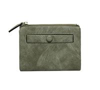 CWLPSL Carteras de Cuero de PU para Mujer, Moda Coreana, Multifuncional, Esmerilado, Corto, Retro, Monedero, Tarjetero (Color: B) (F)