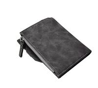 CWLPSL Carteras para Hombre Cartera de Cuero Suave para Hombre con Ranuras para Tarjetas extraíbles Cartera multifunción con Cremallera para Hombre Cartera de Mano para Hombre