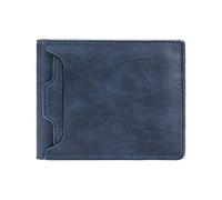CWLPSL Carteras para Hombre Cartera para Hombre Corto Moda Informal Gran Capacidad Ranura para Tarjetas múltiples Cartera para Tarjetas Titular de la Tarjeta(Color:Azul)