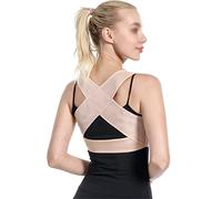 CWLPSL Cinturón corrector invisible de jorobado, ropa interior, ropa correctiva, para mujeres adultas, moldear el cuerpo, cinturón ortopédico antijorobado (color de piel, mediano)