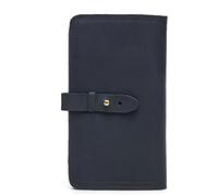 CWLPSL Clip para Billetes, Bolso de Mano, Cartera Hecha a Mano para Hombre, Bolso de Mano, Bolso de Pasaporte Retro para Hombre, Organizador (Color: marrón, tamaño: 11 x 19 x 2 cm)