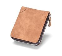CWLPSL Monedero Corto con Cremallera para Hombre, Tarjetero, Billetera Todo en uno, Billetera Cruzada con Clip para Dinero, Bolso de Mano