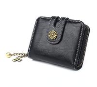 CWLPSL Monedero Corto para Mujer, Monedero Vintage para Mujer, Tarjetero pequeño, Tarjetero, Monedero (Color: C)