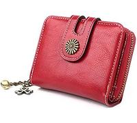 CWLPSL Monedero Corto para Mujer, Monedero Vintage para Mujer, Tarjetero pequeño, Tarjetero, Monedero (Color: C)