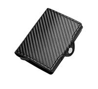 CWLPSL Monedero de Cuero sintético para Hombre, Tarjetero, Monedero con Botones, sin Cremallera (A, Talla única)
