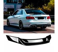 CWMAD Alerón Trasero para Coche Mercedes E Class W212 2008-2016, Spoiler de Ala de Coche, Difusor de Parachoques Trasero, Material ABS, Color Negro