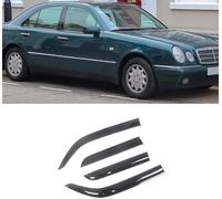 CWMAD Deflectores de Viento para Mercedes-Benz E-Class W210 1996-2002 Sedan, Deflectores de Aire de Ventanilla Deflectores de Viento Adhesivos Deflector de Parabrisas