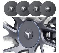 CWMLB Paquete de 4 tapacubos para Tesla Model 3 Highland 2024 15 cm Blanco