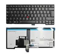 CWONCONGOIN Piezas de repuesto para ordenador portátil, versión alemana, retroiluminación blanca, accesorios para teclado de ordenador portátil