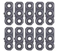 CWONCONGOIN Repuesto de teléfono móvil para Galaxy S25 FE SM-S731B, 10 piezas de cubierta de lente de cámara trasera (negro)