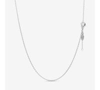 CWOne Designs Collares de plata de ley para mujer, Regalos Mujer, cadena de serpiente de plata para abalorios Pandora y cadenas de seguridad, 45cm, Plata