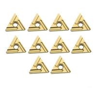 CWOQOCW 10PCS CNC torno herramienta tenedor, TNMG160408R-S carburo inserta herramienta de torneado CNC para acero inoxidable procesamiento de hierro fundido