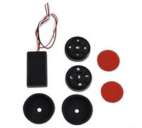 CWOQOCW 2 mandos a distancia redondos para volante de coche con luz nocturna azul para reproductor multimedia estéreo de DVD de 12 V