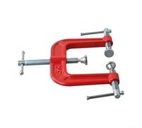 CWOQOCW Abrazadera de tres vías tipo G, accesorio de carpintería resistente para carpintería de tablero plano, equipo de fotografía y reparaciones del hogar, hierro de 60 mm de apertura, 70 mm de