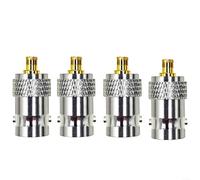 CWOQOCW Accesorios de osciloscopio, sonda P6100, adaptador de 100 MHz 600 V para osciloscopios digitales DSO-TC2 TC3, sonda de clip de medidor de prueba de alta confiabilidad, plata, paquete de 2 (4