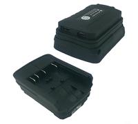 CWOQOCW Adaptador de batería para batería Bosch de 18 V con salida USB-C y linterna LED, convertidor de corriente para camping, color negro