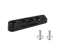 CWOQOCW Adaptador de montaje de poste de bicicleta de carretera para freno de disco hidráulico, 140 mm, 160 mm, aleación de aluminio, soporte de pinza delantera y trasera, color negro y rojo (negro