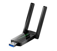 CWOQOCW Adaptador WiFi USB de doble banda sin controlador de 1300 Mbps con antenas de alta ganancia para juegos y transmisión en PC de escritorio y laptop