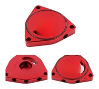 CWOQOCW Aleación de aluminio Turbo BOV Placa Espaciador para Honda Civic 15T 2015-2021 Rojo Azul Negro Plata Junta Actualización Parte (Rojo)