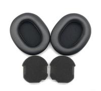 CWOQOCW Almohadillas de esponja suave para auriculares SONY WH-1000XM5, fundas de espuma de repuesto, almohadillas de cojín, color negro, dorado, azul, accesorios de audio (negro)