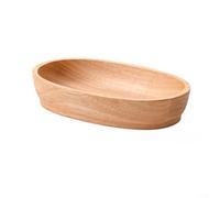 CWOQOCW Bandeja ovalada de madera para servir platos de cena en forma de barco de madera de goma para aperitivos, frutas, ensaladas, sushi y organización de comedor en casa (D)