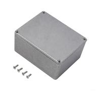 CWOQOCW Caja de instrumentos de aluminio fundido a presión de plata con clasificación Ip54 para casos de ingeniería de vivienda eléctrica y protección de equipos industriales (1590C (120x94.5x50mm))