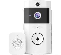 CWOQOCW Cámara de timbre de video inalámbrica con conversación bidireccional para alertas instantáneas de seguridad en el hogar inteligente a través de la aplicación móvil