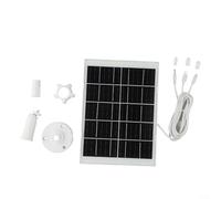 CWOQOCW Cargador de cámara de seguridad para exteriores con panel solar de 9 W con cable de 10 pies tipo C, puerto USB CC, clasificación IP66, silicona monocristalina