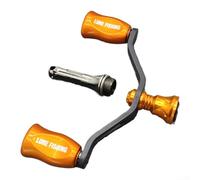 CWOQOCW Carrete de fibra de carbono con doble mango basculante, barra de equilibrio, accesorios para caña de pescar con rodamientos de bolas, 29 g (dorado)