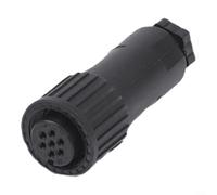 CWOQOCW Conector de válvula proporcional de 7 pines, hembra de plástico para Rexroth R900021267, Moog DB97007061, para PARKER 5004072, Atos SP-336 solenoide hidráulico