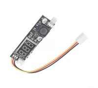 CWOQOCW Controlador de ventilador automático para pwm CC 12 V, regulador de temperatura controlado para ventiladores de caja de computadora, módulo de refrigeración silencioso con modo manual, rango