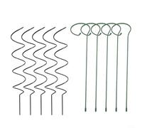 CWOQOCW Estacas de soporte para plantas, jaula de tomate en espiral para verduras trepadoras, paquete de 5, torre de jardín verde para frijoles, pepinos, flores, crecimiento vertical de 43 cm-45 cm