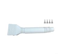 CWOQOCW Extensor retráctil de bajante con construcción robusta para desviar el agua de lluvia lejos de los cimientos y evitar la erosión del suelo en jardines al aire libre (blanco)