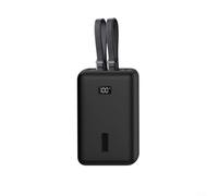 CWOQOCW Funda protectora de silicona para Anker Zolo 20,000 mAh Power Bank Pro 45W: cubierta suave con botón completo para acceso, protector de viaje compacto para uso diario, gris (negro)