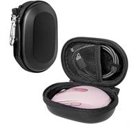 CWOQOCW Funda protectora de transporte para Logitech para mouse inalámbrico MX Anywhere 3S, carcasa de EVA con asa y bolsillo para accesorios, equipo de viaje (negro)