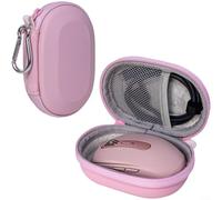 CWOQOCW Funda protectora de transporte para Logitech para mouse inalámbrico MX Anywhere 3S, carcasa de EVA con asa y bolsillo para accesorios, equipo de viaje (rosa)