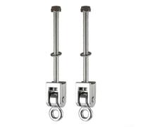 CWOQOCW Gancho de suspensión oscilante de acero inoxidable 304 con ganchos giratorios de 180°, gancho de carga resistente para interiores y exteriores, 21 cm