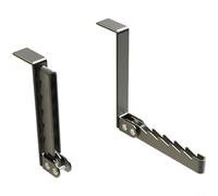 CWOQOCW Ganchos plegables para puerta que ahorran espacio, no requiere taladro, colgador de hierro sobre la puerta para dormitorio, baño, entrada, bolsa de ropa resistente, estante de almacenamiento