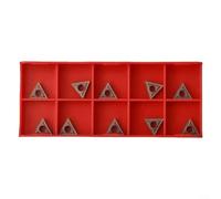 CWOQOCW Insertos de torneado de carburo CNC TCMT110204 TCMT21.51 11 mm indexables para torno de acero inoxidable, 10 unidades