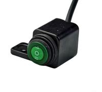 CWOQOCW Interruptor de motocicleta impermeable de aleación de aluminio verde de 3 posiciones, botón de control de manillar de 22 mm, apto para la mayoría de motocicletas modificaciones personalizadas