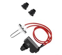 CWOQOCW Kit de encendido de parrilla de propano de doble electrodo, con cable de chispa y dos cubiertas de botón, compatible con barbacoa, chimenea y calentador al aire libre