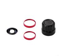 CWOQOCW Kit de lentes de cámara para Insta 360 X5, juego de lentes de repuesto de vidrio óptico de alta definición con herramienta de instalación de anillo de aleación de aluminio (rojo)
