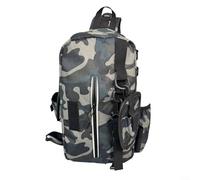 CWOQOCW Mochila para aparejos de pesca, bolsa de almacenamiento de gran capacidad, almacenamiento de aparejos de pesca, bolsa organizadora de pesca con tira reflectante, como lo muestra la imagen,