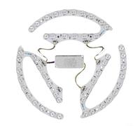 CWOQOCW Módulo LED para luces de techo, panel de repuesto magnético de atenuación de 3 colores, 72 W, 96 W, 120 W, 144 W, lente óptica, aumento de brillo, ahorro de energía, reparación de oficina en