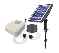CWOQOCW Oxigenador solar para pecera de 14 horas de tiempo de trabajo silencioso funcionamiento estanque aireador con modo de carga dual para acuario (blanco 3 W 2600)