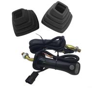 CWOQOCW Palanca de control de palanca de mando para excavadora DX225 DH225-9 DH300-9, interruptor de repuesto de 3 botones con construcción de aleación de plástico, color negro