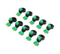 CWOQOCW Paquete de 10 boquillas pulverizadoras para riego agrícola de tractores, puntas de pulverización de ventilador de orificio de 98 mm con clip de tubería de 21 a 22 mm, boquillas atomizadoras de